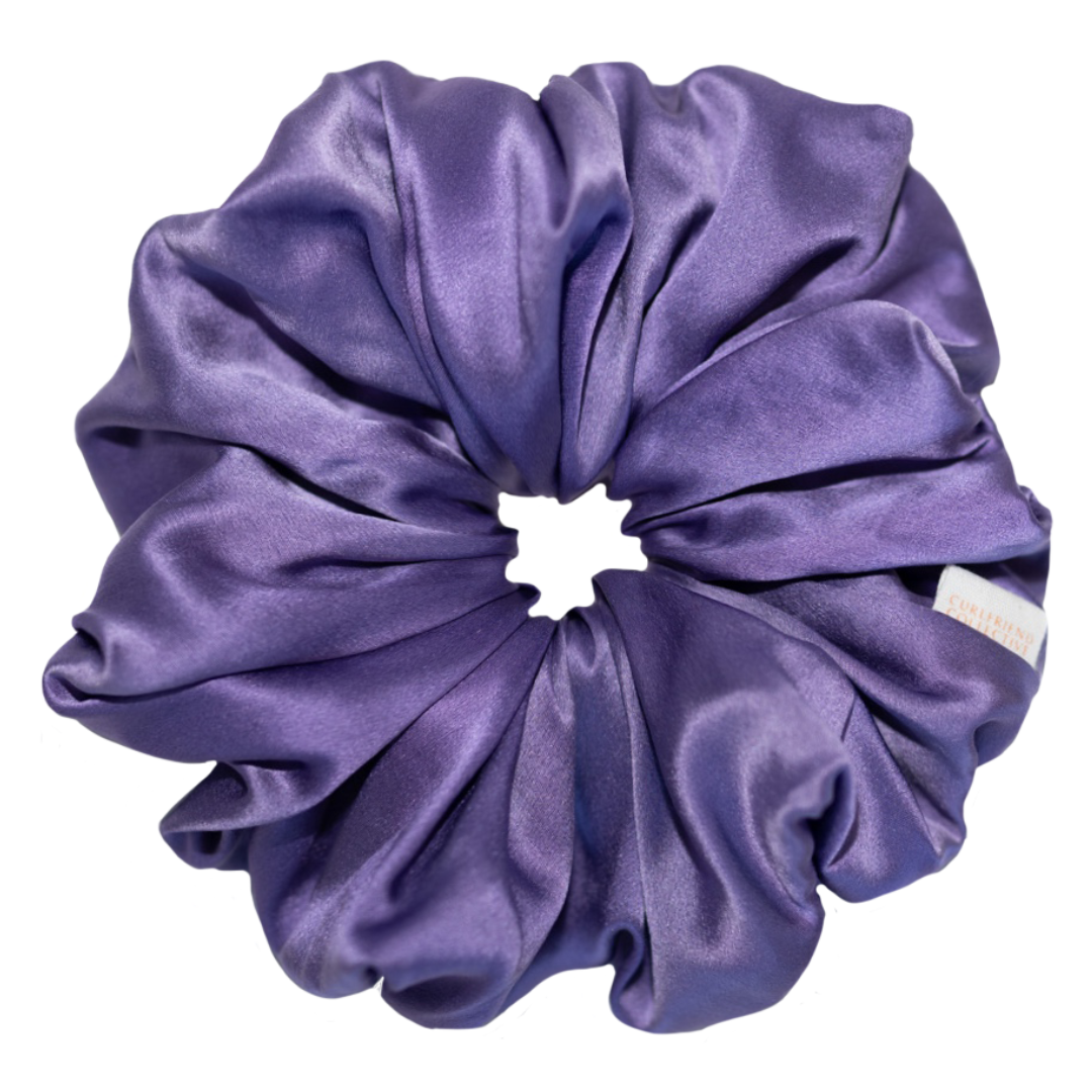 Purple XL Silk Scrunchie For Curly Hair – Curlfriend Collective