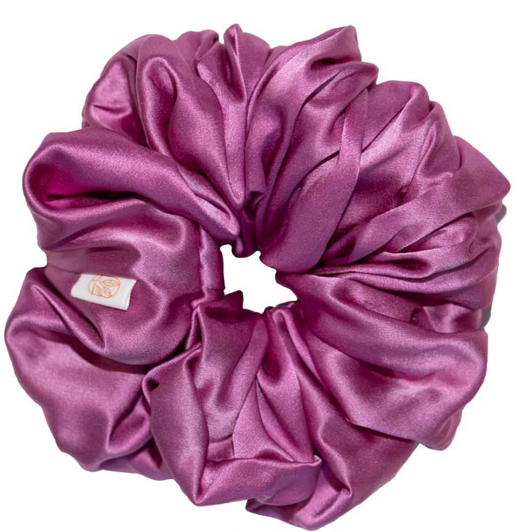 Pink Orchid XL Silk Scrunchie For Curly Hair – Curlfriend Collective